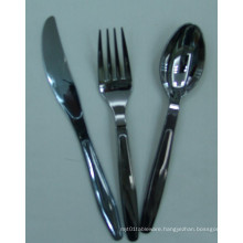 Stainless Silver Color Coated Plastic Cutlery